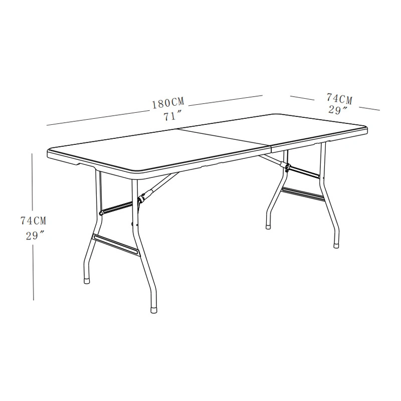 Folding Table Outdoor HDPE Portable Plastic Table