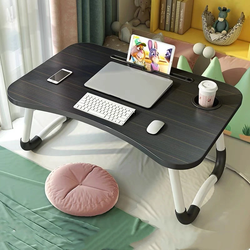 Custom Wooden Folding Adjustable Laptop Table Portable Adjustable Computer Table for Bed