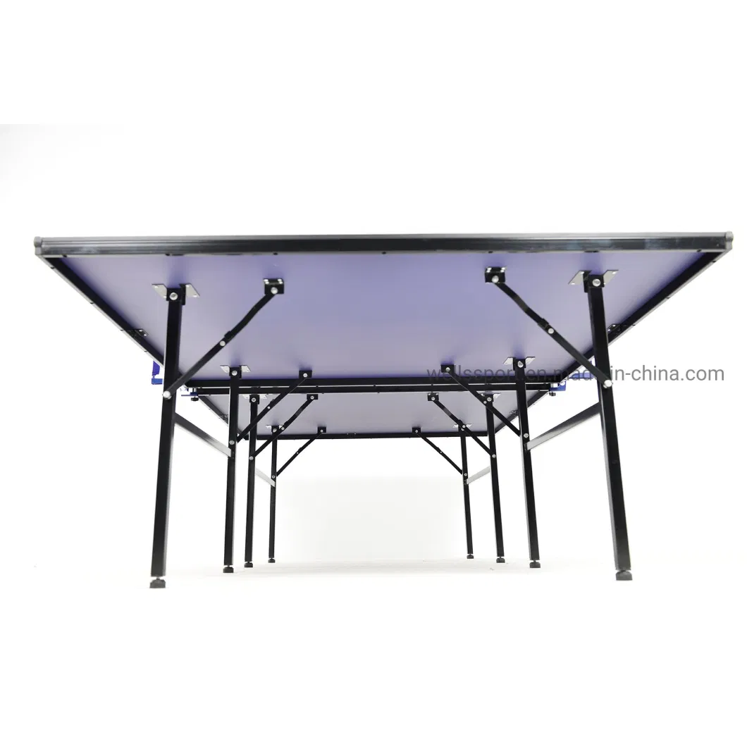 Hot Sale 12 mm Panel High Elasticity Folding &Movable Children Indoor Tennis Table for Kids Playing