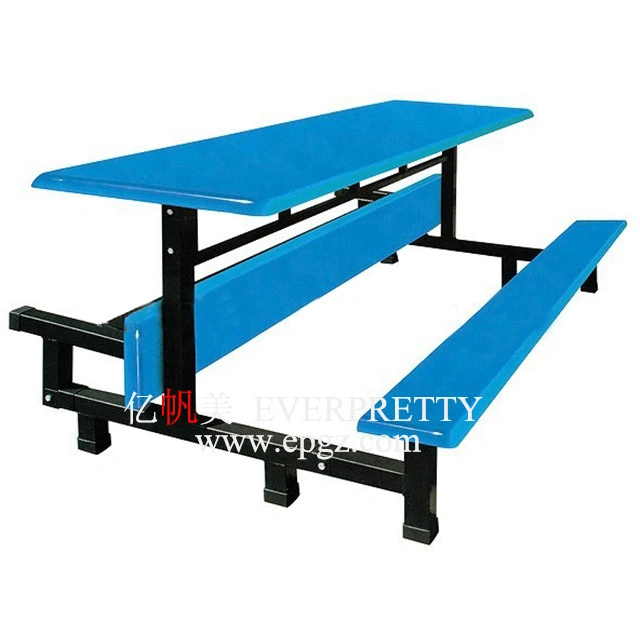 Canteen Furniture Fast Food Dining Table with Foldable Chair Set