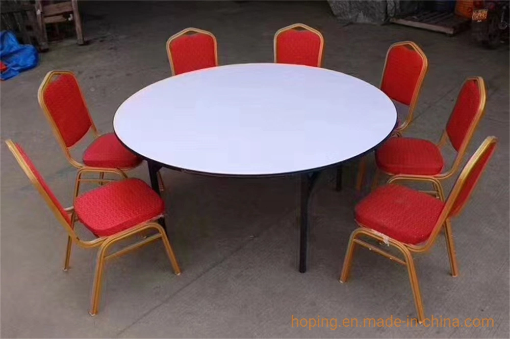 Foshan Maunfacturer Folded Round PVC Table with Four Metal Legs for Outdoor Travel, Picnic, Home Dining Wimbledon Chair