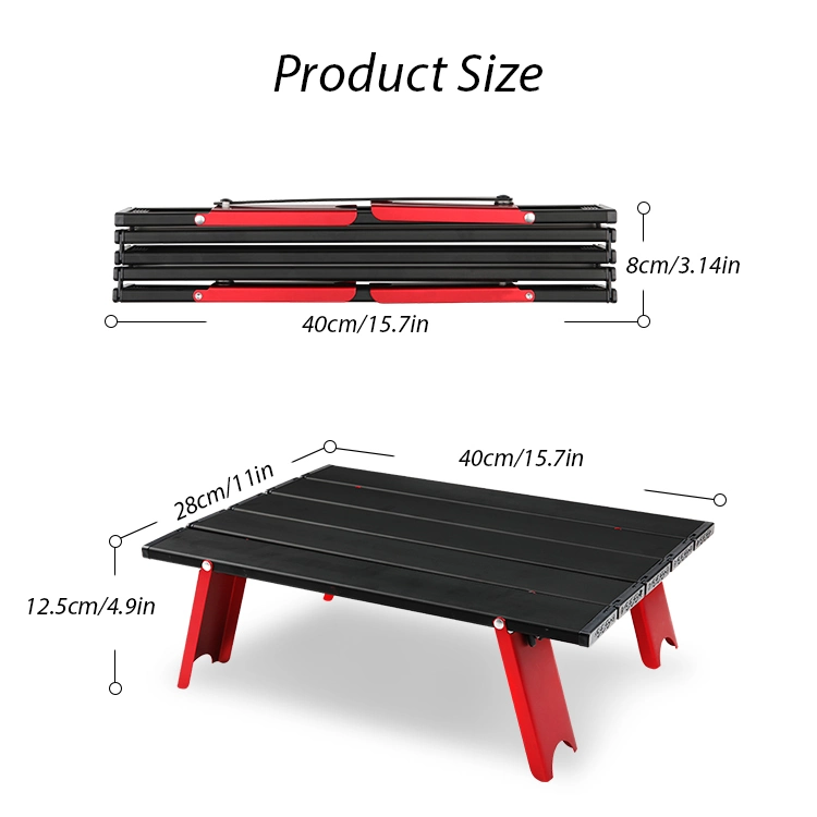 Camping Table Lightweight Folding Mini Kitchen Table Portable Aluminium Camping Mini Table