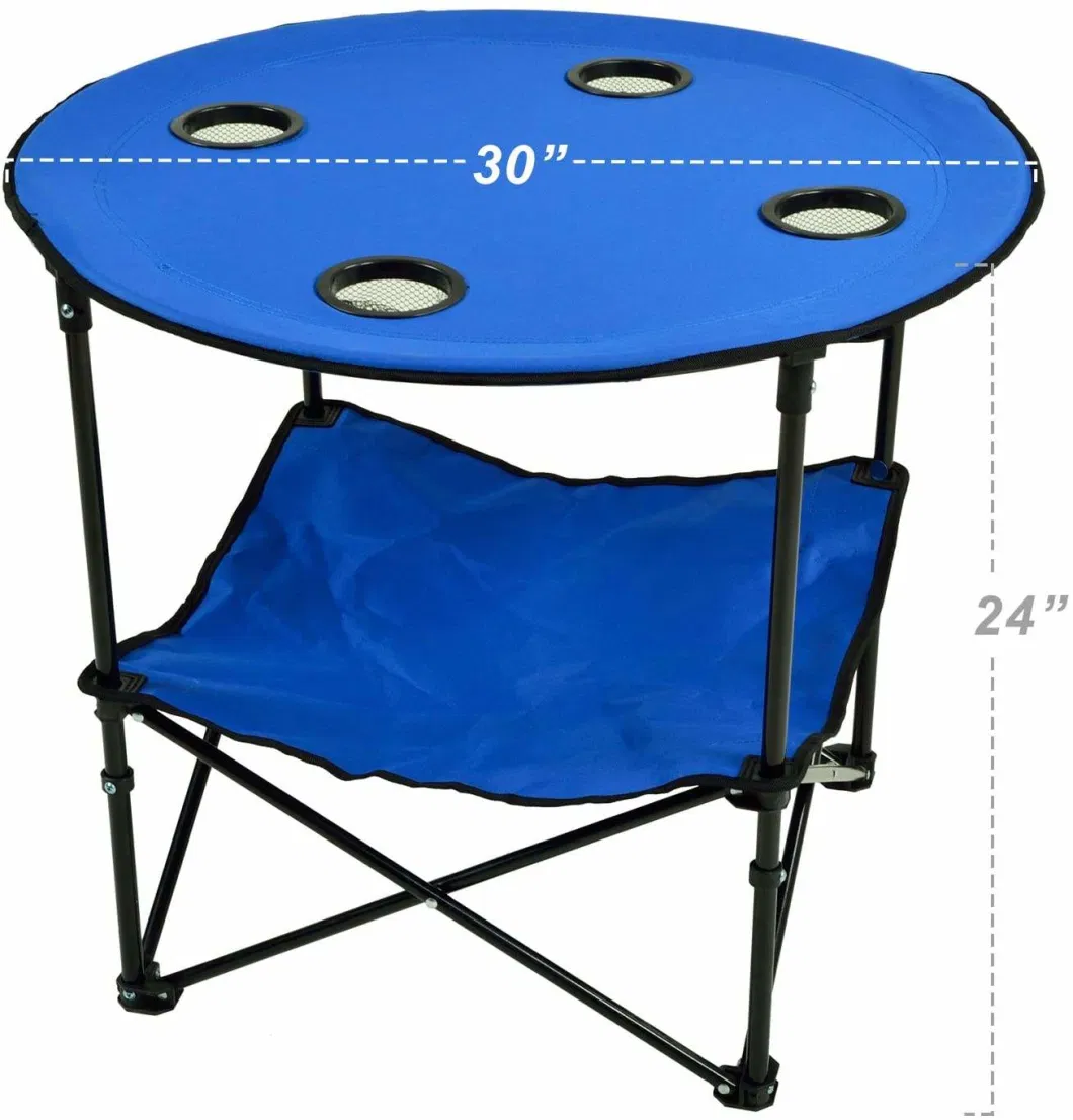 Folding Camping Table Portable Outdoor Side Lightweight Round Picnic Table