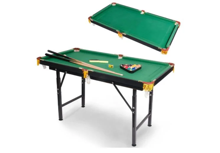 Folding Billiard Table Space Saving Pool Game Table for Kids and Adults