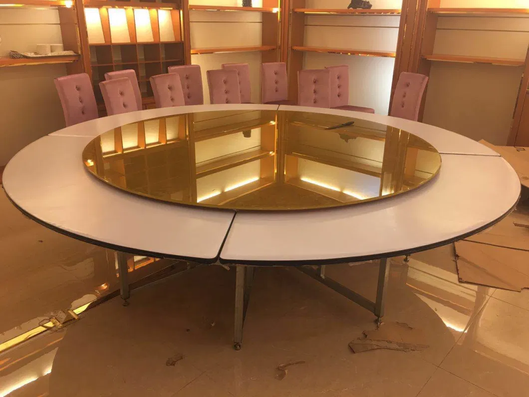 Chinese Factory Wholesale for Rectangle Round White PVC Plywood Folding Table