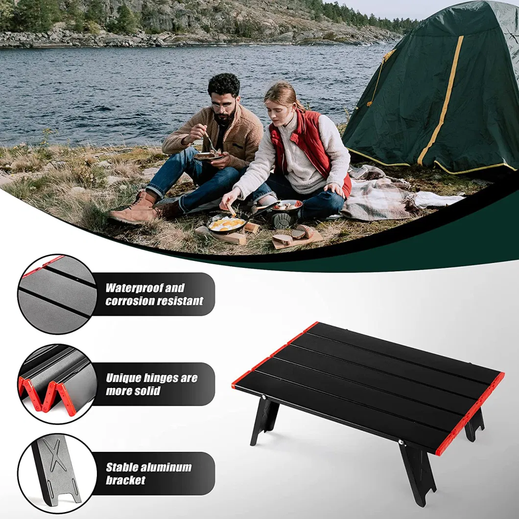 New Design Portable Black Folding Picnic Camping Table
