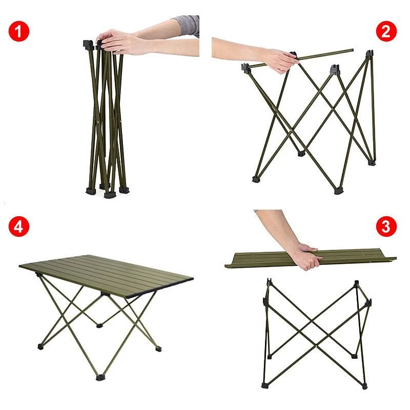 Folding Camping Table Picnic Table Fabric Bag Table and Chairs Set