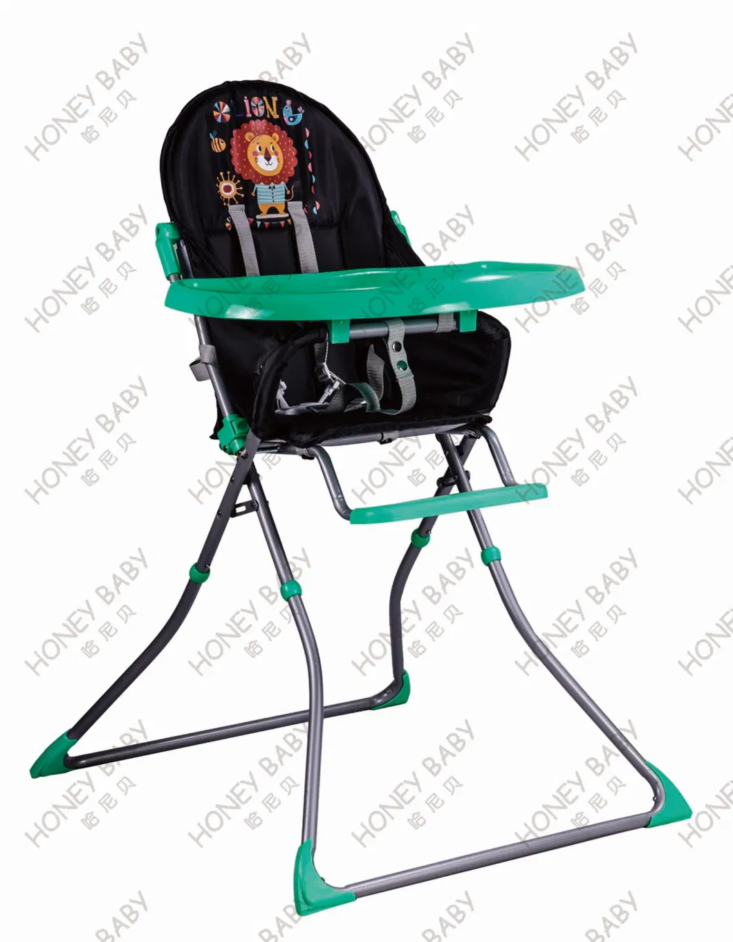 2022baby High Feeding Chair Portable Kids Table Foldable Dining Chair Adjustable Height