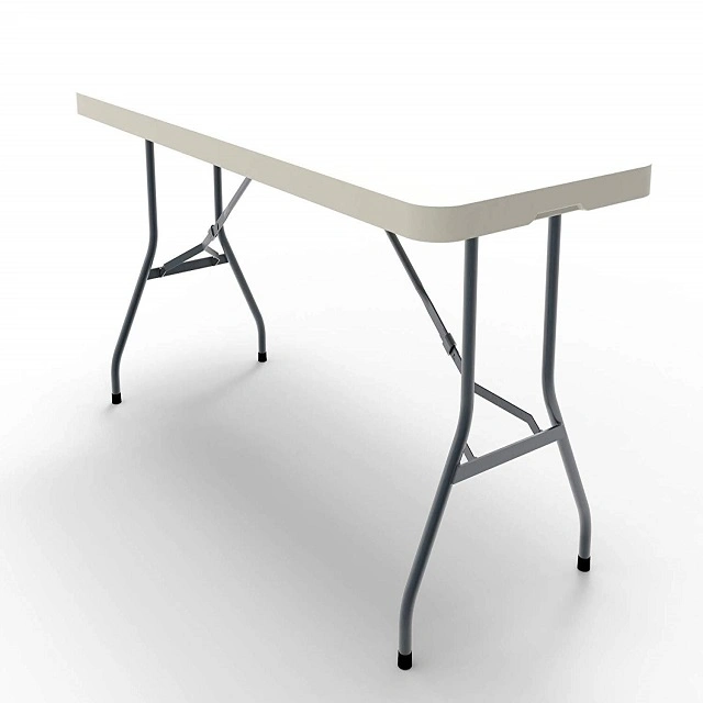 Heavy Duty 8FT Large Capacity Rectangle White Plastic Folding Table