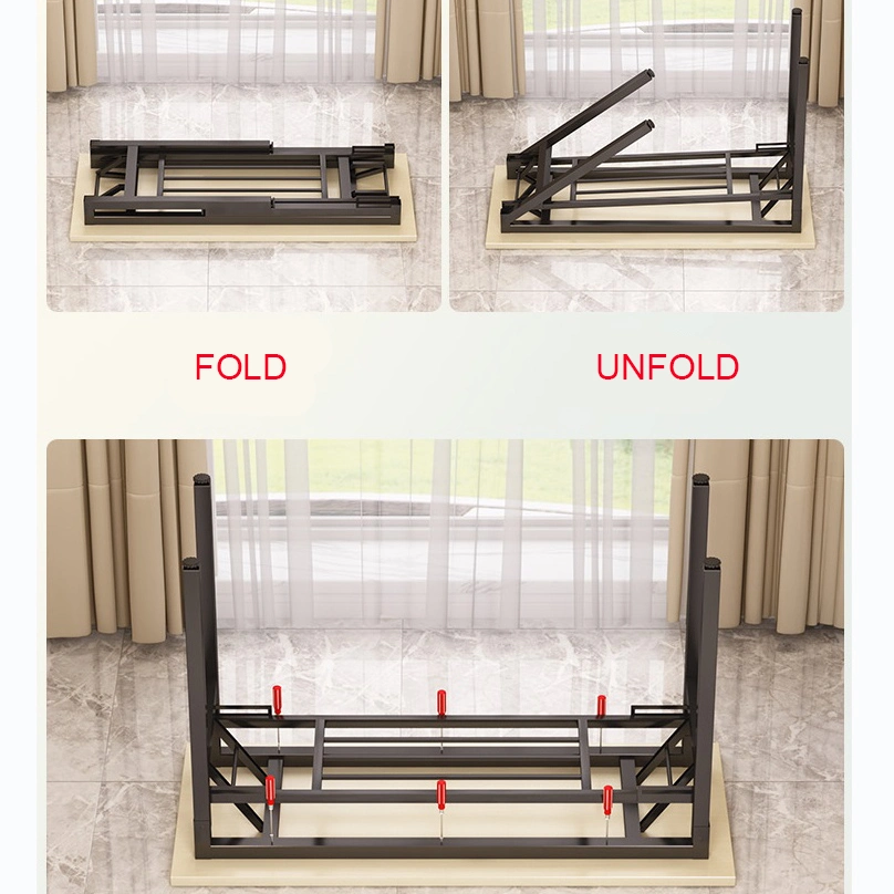 Portable Simple Design Office Desk Wooden Hospital School Training Study Folding Table