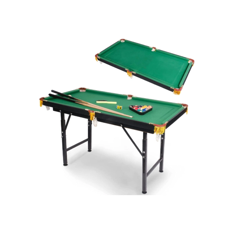 Folding Billiard Table Space Saving Pool Game Table for Kids and Adults