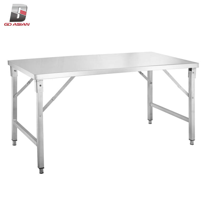 1400mm Stainless Steel Square Tube Folding Work Table