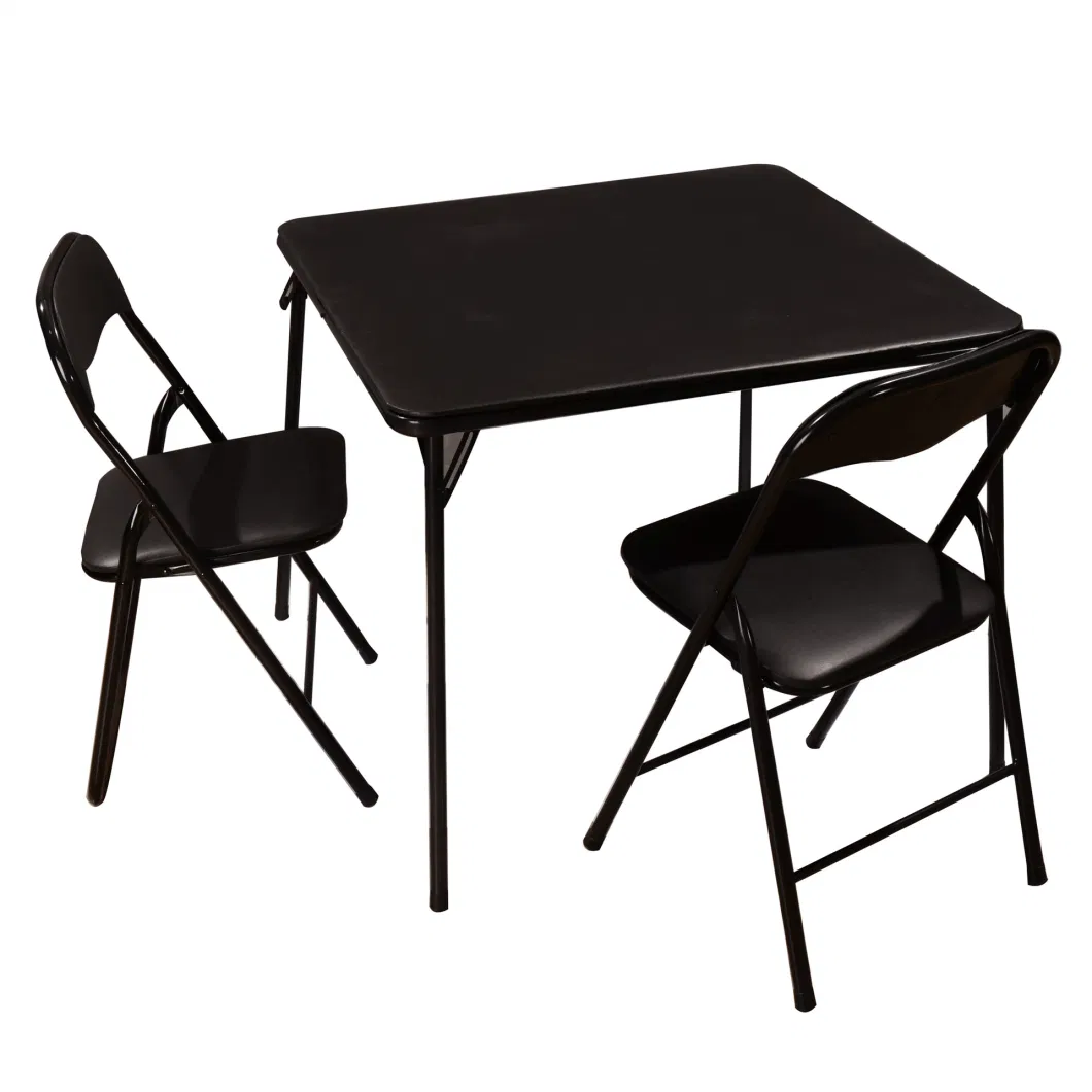 Wholesale Set Outdoor Camping Garden PVC Plastic Square Folding Dining Table for Home Kitchen
