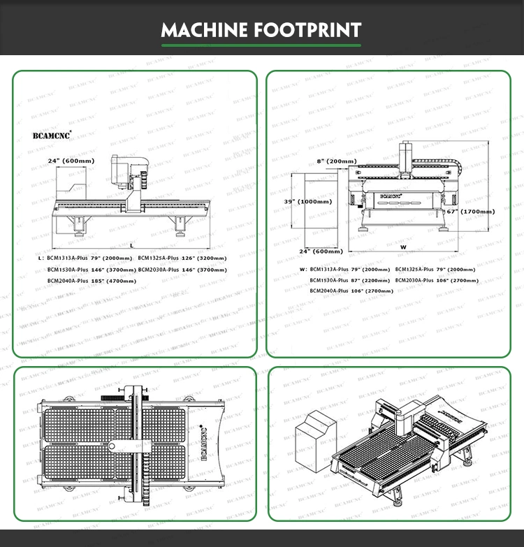 Aluminum Sheet Metal Cutting Advertising Making 3D Manual CNC Router Machine for Woodworking Carving 1325 CNC