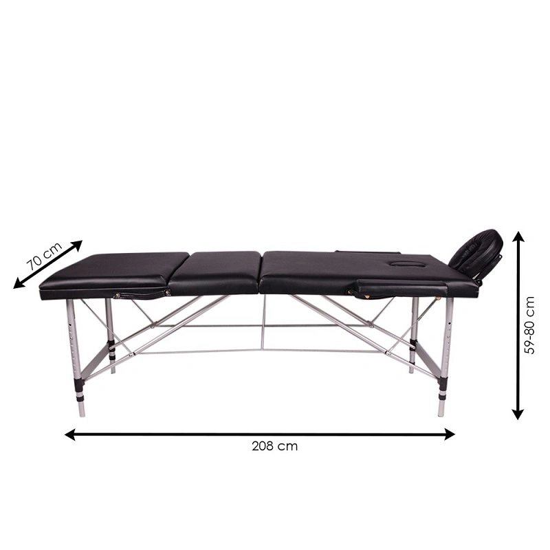 Lightweight Aluminum Foot Portable Folding Massage Table for SPA Use