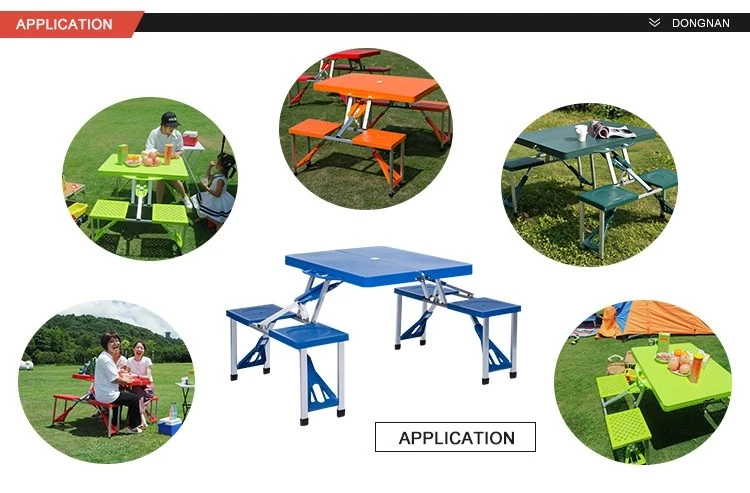 Folding Table and Chair Set for Family Party in Outdoor Leisure Camp