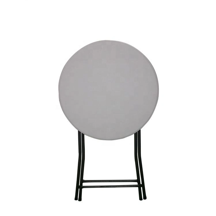 Outdoor Events Banquet Weddings White Round Tall Fold up Plastic Folding Cocktail Bar Table for Cocktail