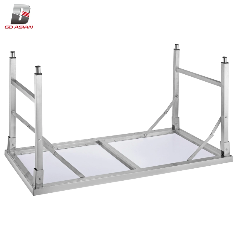 1000mm Stainless Steel Square Tube Folding Work Table