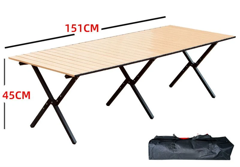 Hot Sale Folding Picnic Table Camp Party Dining Table Chain Top