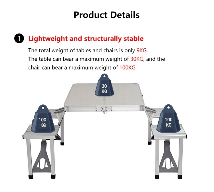 Table Portable Light Luxury Folding Camping Table