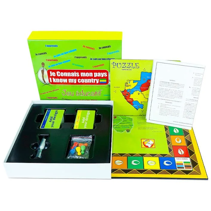 Manufacture Create Your Own Folding Blank Children Board Game Custom Board Game