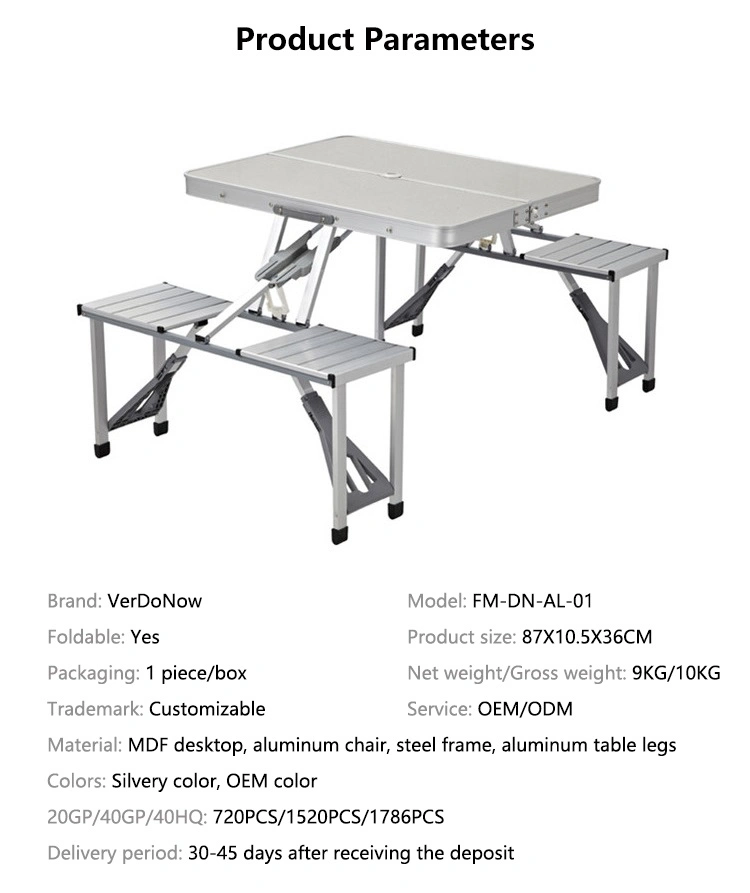 Table Portable Light Luxury Folding Camping Table