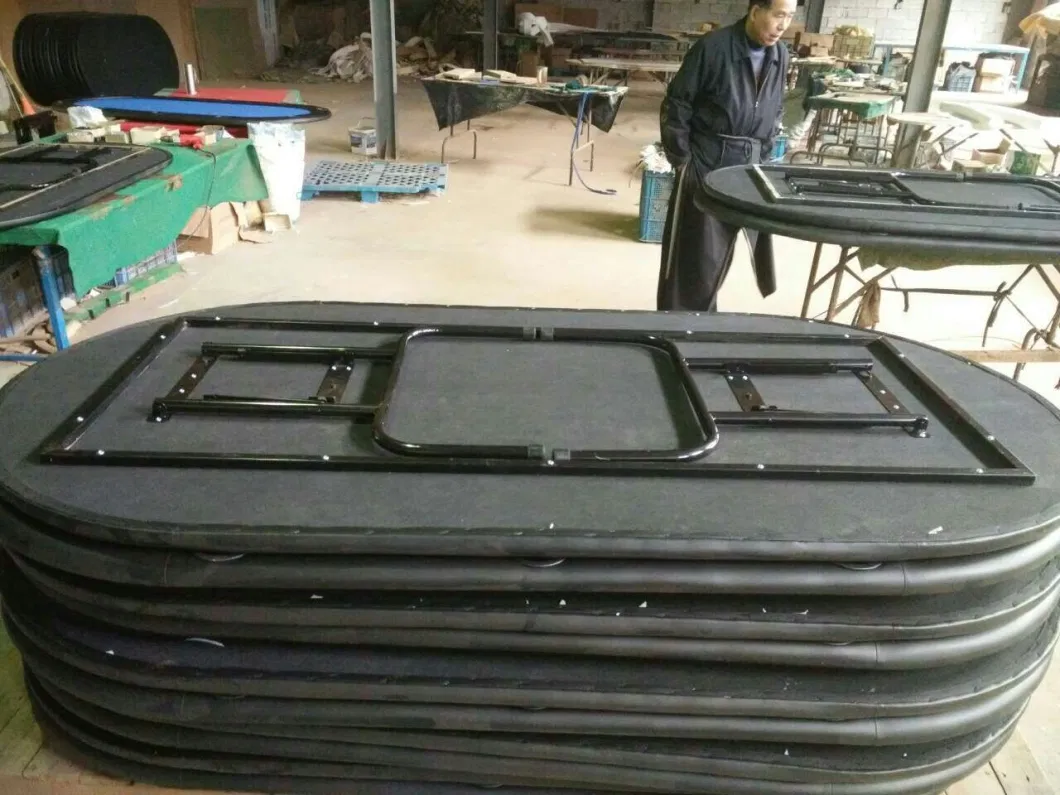 Folding Poker Table with Racetrack for Home and Club Use