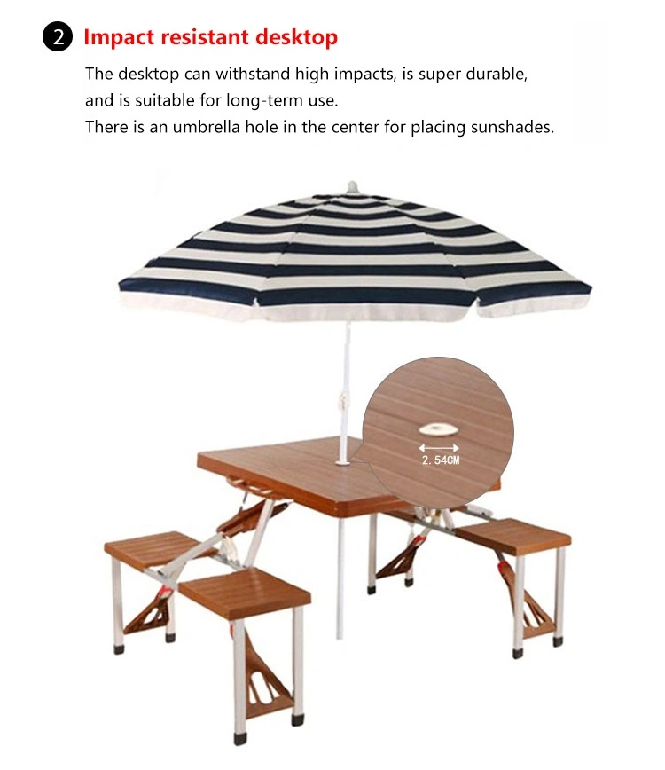 Outdoor Picnic Desk Collapsible Table Foldable