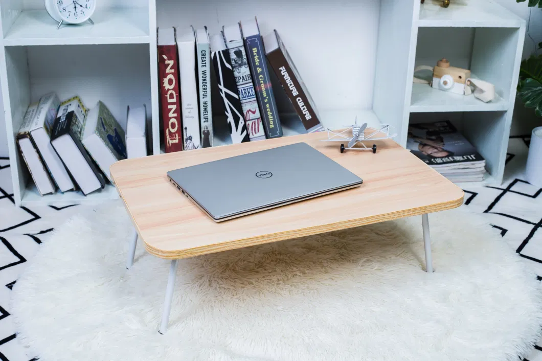 Folding Laptop Notebook Computer Writing Desk Bed Tray Size Wooden Foldable Sofa Table