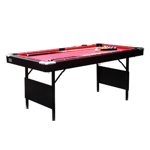 Red Table Cloth 6FT Bg25 Metal Folding Leg Billiard Pool Game Table