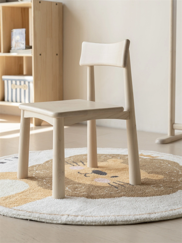 China Manufacturers Rubber Wood Table and Chairs for Kids