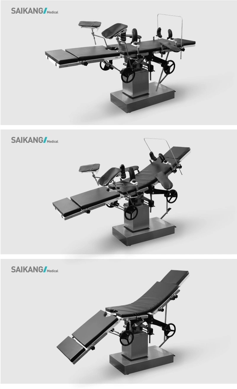 A203 Portable Stainless Steel Medical Folding Exam Table