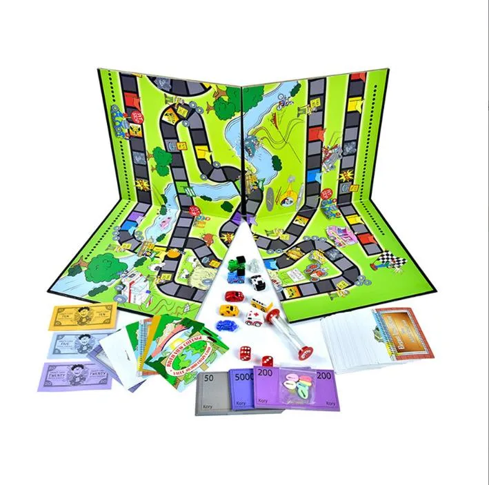 Manufacture Create Your Own Folding Blank Children Board Game Custom Board Game