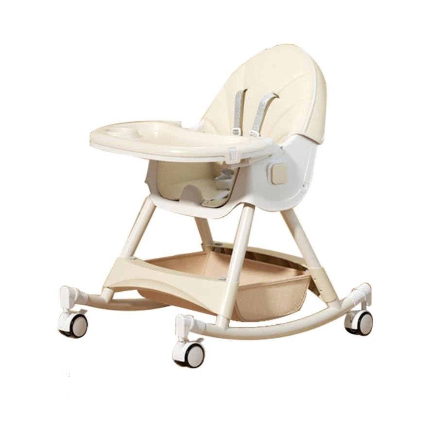 Multi-Functional Children&prime; S High Chair Portable Folding Kids Table Dining Chair Baby Eating Chair