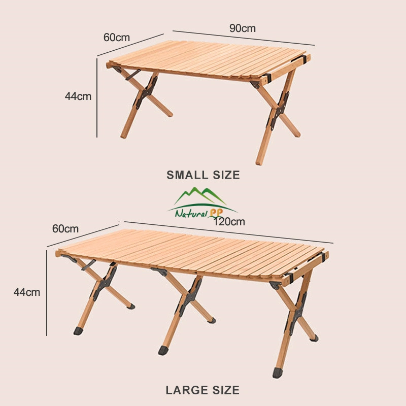 Folding Egg Roll Table Custom Logo Picnic Aluminum Portable Folding Table for Outdoor Camping