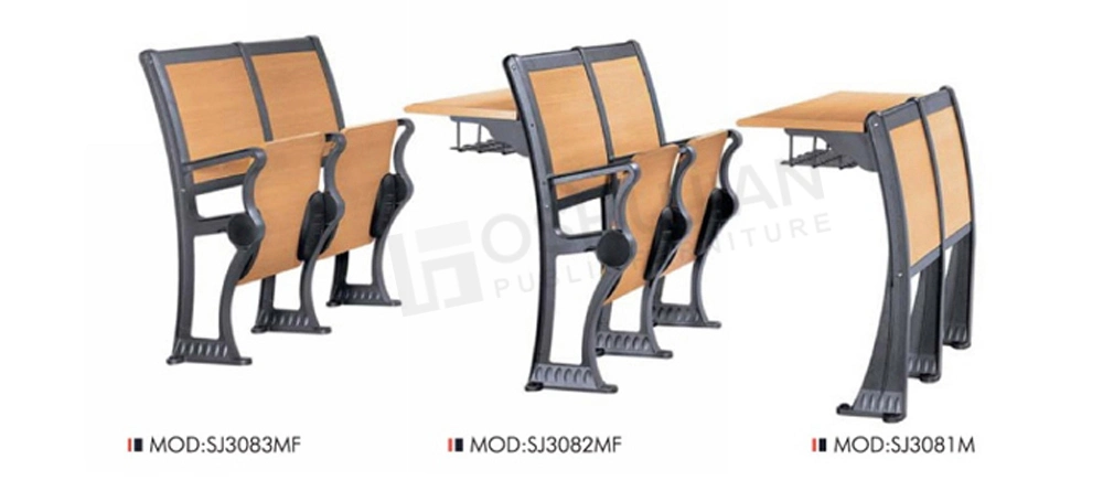 University School Desk and Chair Furniture Steel Wooden Folding Classroom Training Room Students Tables and Chairs Set