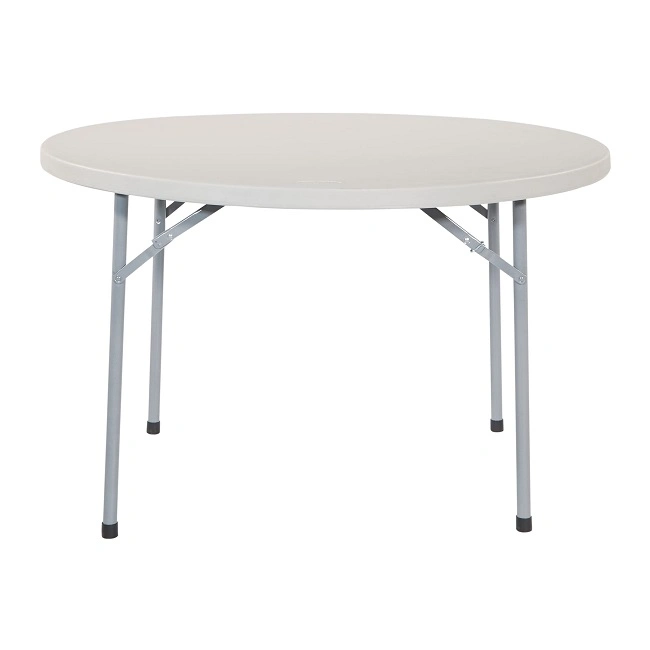 60 Inch High Quality Stackable Folding Metal Leg Plastic Banquet Round Tables