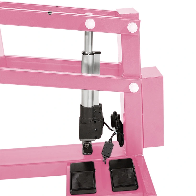 Hayeapet-Pink Electric Folding Grooming Table Height Adjustable for Hairdressing in Pet Salon