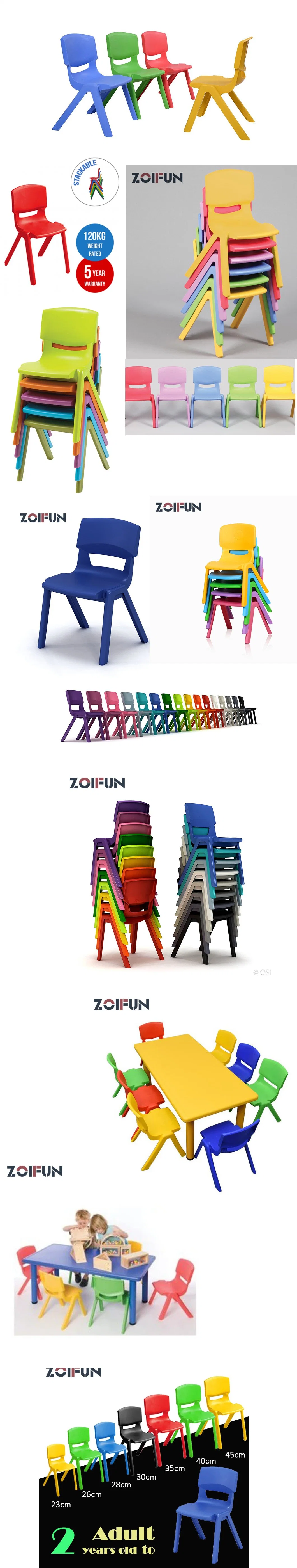 Nursery Children Furniture Foldable Kids Study Table Chair School Plastic Chair