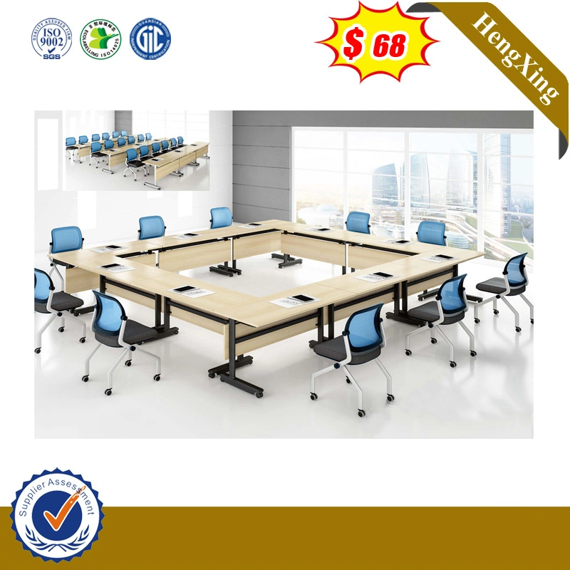 Modern Office Furniture Folding Table Wooden Laptop Stand Workstation Table