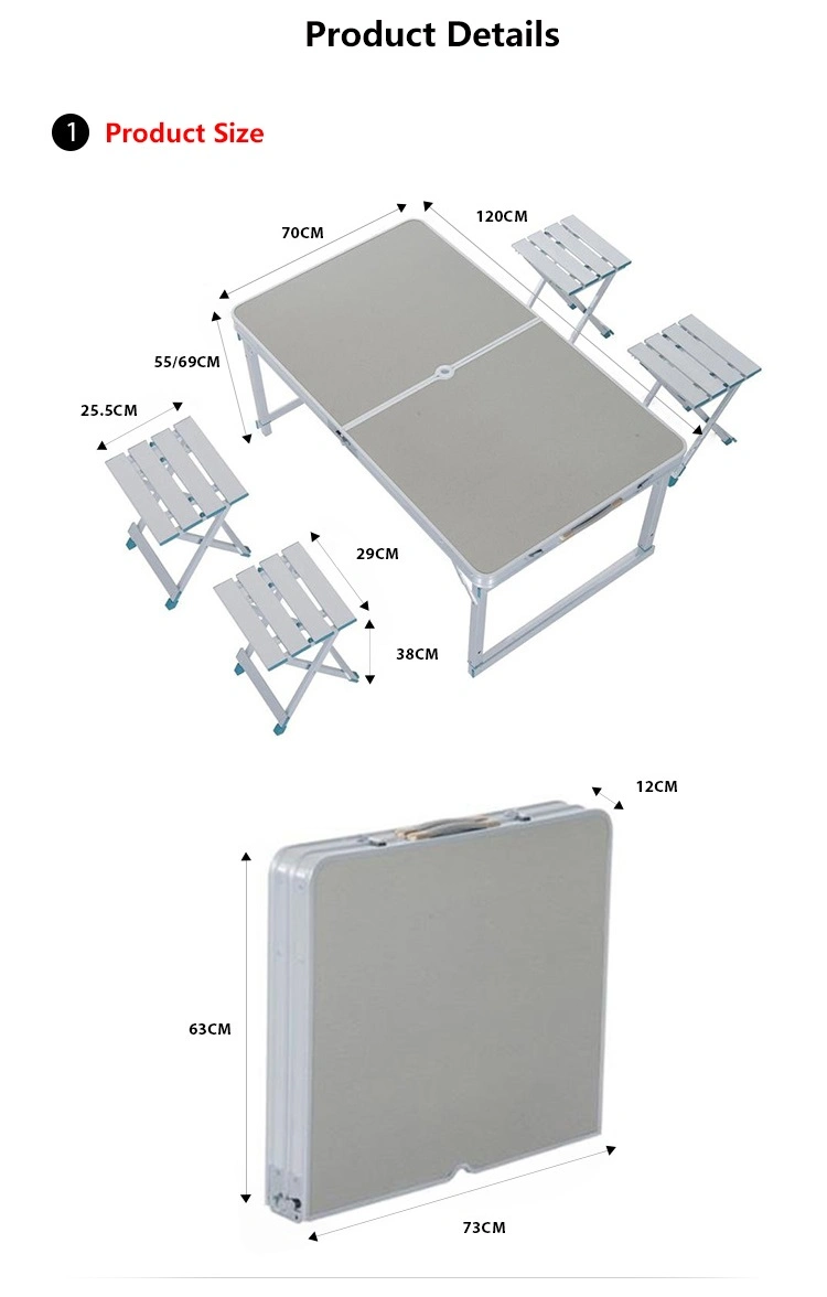 Lightweight Aluminum Alloy Folding Table for Sale