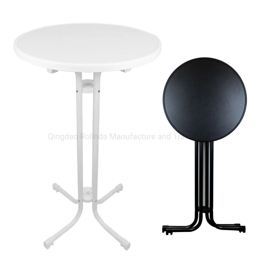 Whole Sale 60cm 70 Cm 80cm Round Outdoor Indoor High Top Bar Tables, Foldable High Top Cocktail Tables