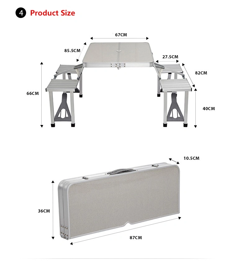 Table Portable Light Luxury Folding Camping Table