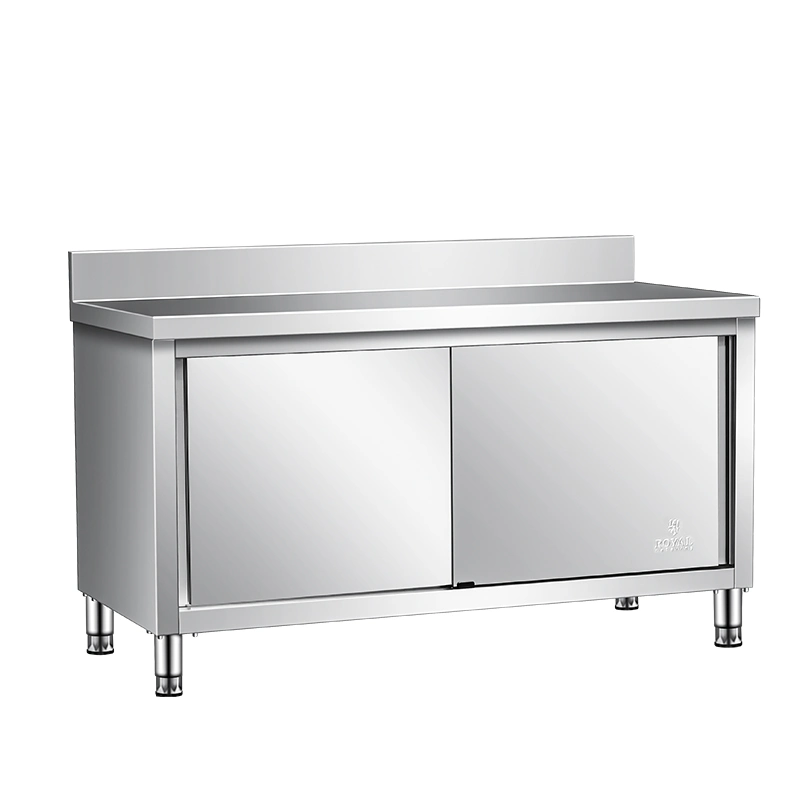 Double Layers Stainless Steel Folding Work Table with Under Shelf for Kitchen