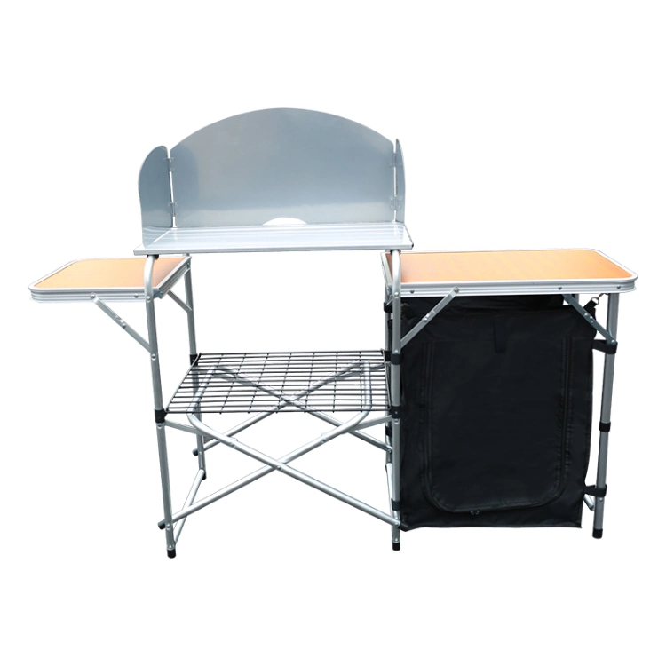 Aluminum Wholesale Factory Portable Folding Camping Picnic Kitchen Foldable Tables