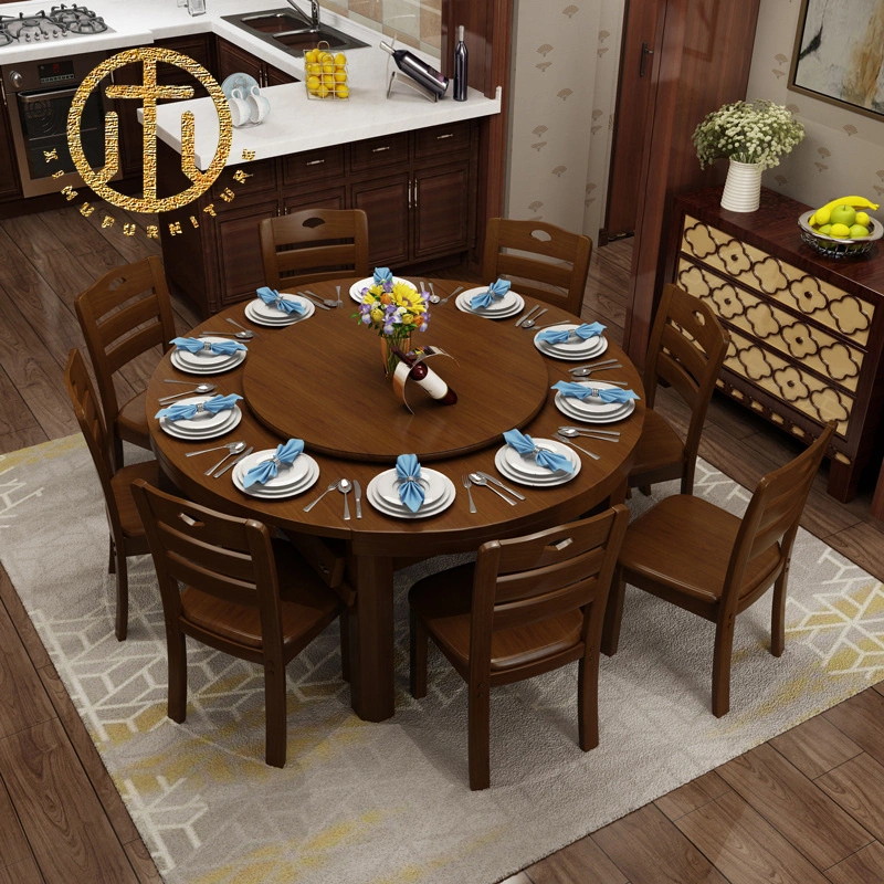 Chinese Walnut Foldable Large Dining Table