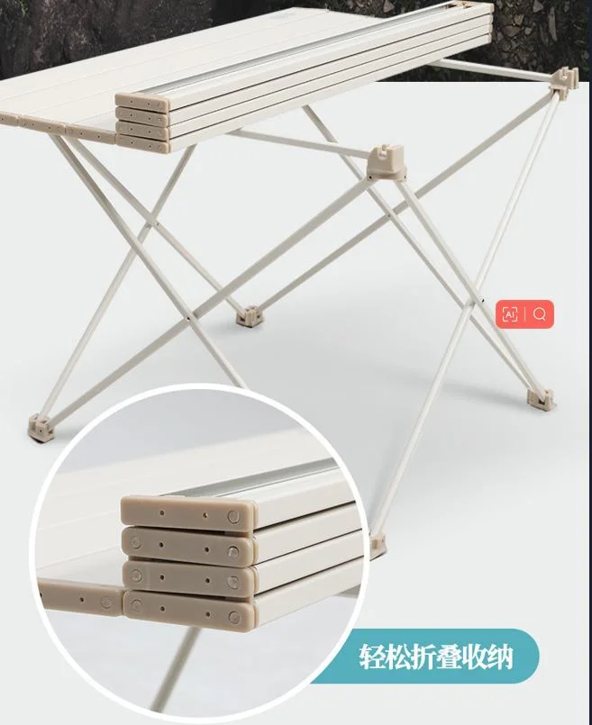 Small Size Outdoor Portable Folding Table, Aluminum Alloy Table, Picnic, Barbecue, Camping Table