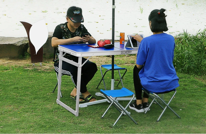 Outdoor Folding Table Aluminum Alloy Folding Table and Chair Portable Stall Table Foldable Table Exhibition Industry Publicity Picnic Table