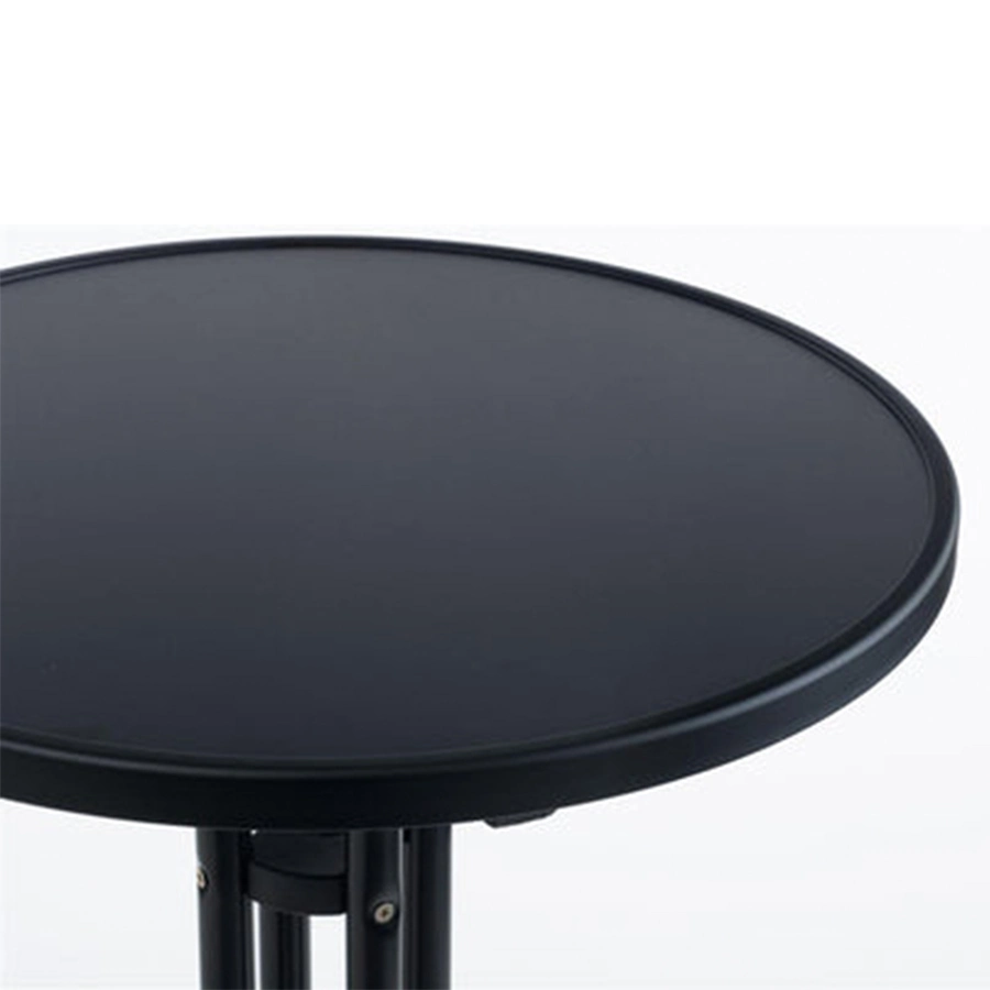 Modern Party Black Tall Top Plastic Folding Round Cocktail Table