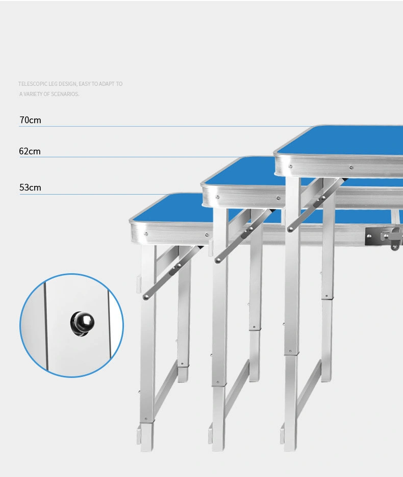 Outdoor Folding Table Aluminum Alloy Folding Table and Chair Portable Stall Table Foldable Table Exhibition Industry Publicity Picnic Table